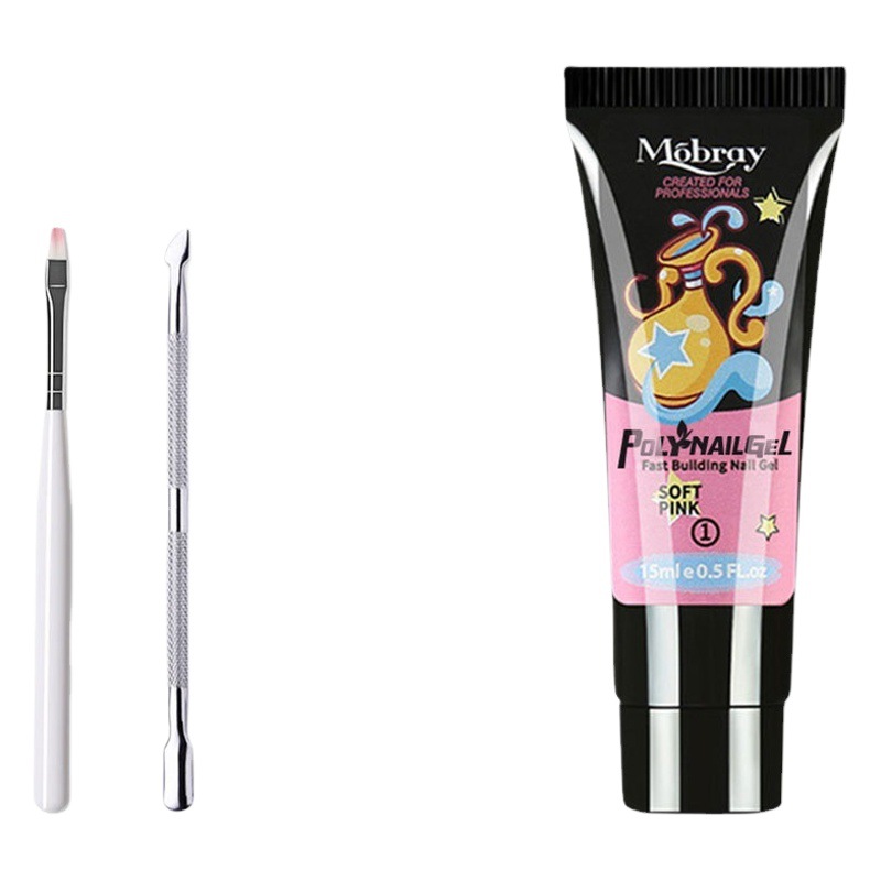 Set de Herramientas de Gel de Extensión de Uñas de Cristal, Gel de Extensión Rápida, Gel de Fototerapia UV, Belleza Transfronteriza