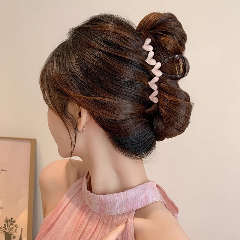 Cantidad de cabello menos agarrar clip de cabello de tiburón tamaño medio clip de cabello de alta sensación pin de cabello tocado 2025 nuevo