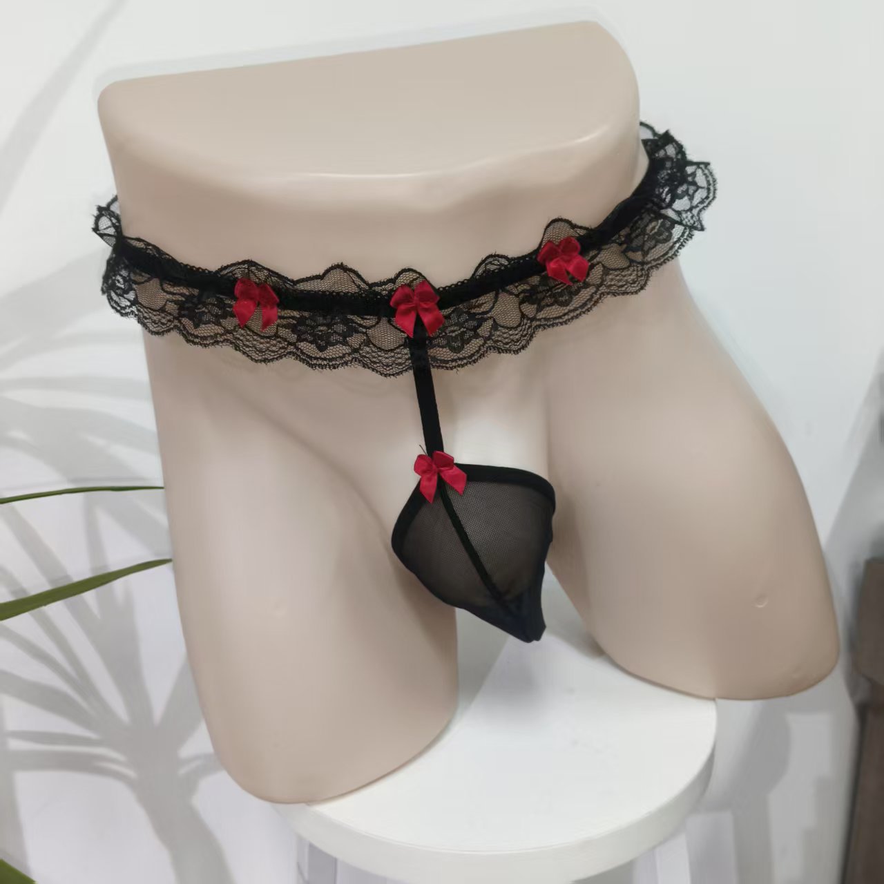 Perizoma sexy in pizzo con apertura sul cavallo, perizoma con tasca a forma di uovo, per massaggi, vita bassa, trasparenti, per uomo_voghion.com
