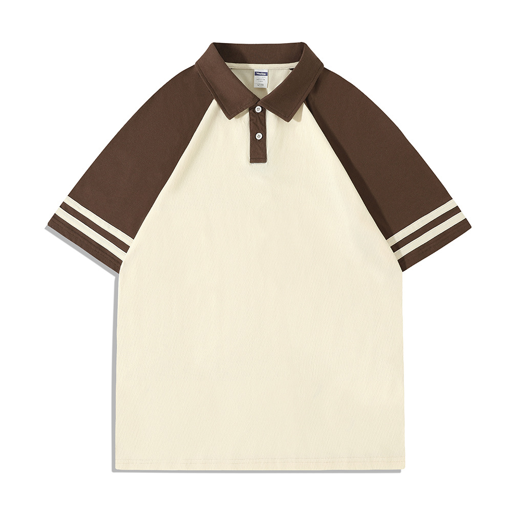 Camisas de trabajo de algodón 200G personalizadas, camisas culturales de doble palo con solapa de hombro, camisa polo, chaqueta suelta casual de primavera