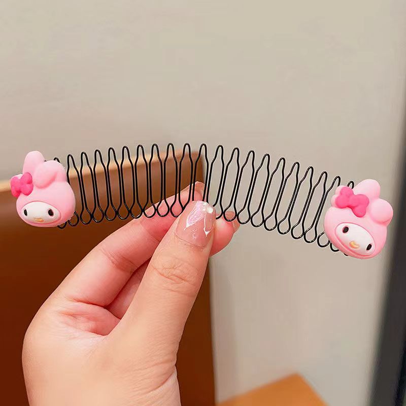 Peine para el cabello roto para niños Peine para el cabello de la horquilla de dibujos animados Arteproyectos para el cabello Lindo accesorio para el cabello femenino Peine invisible para la parte posterior de la cabeza