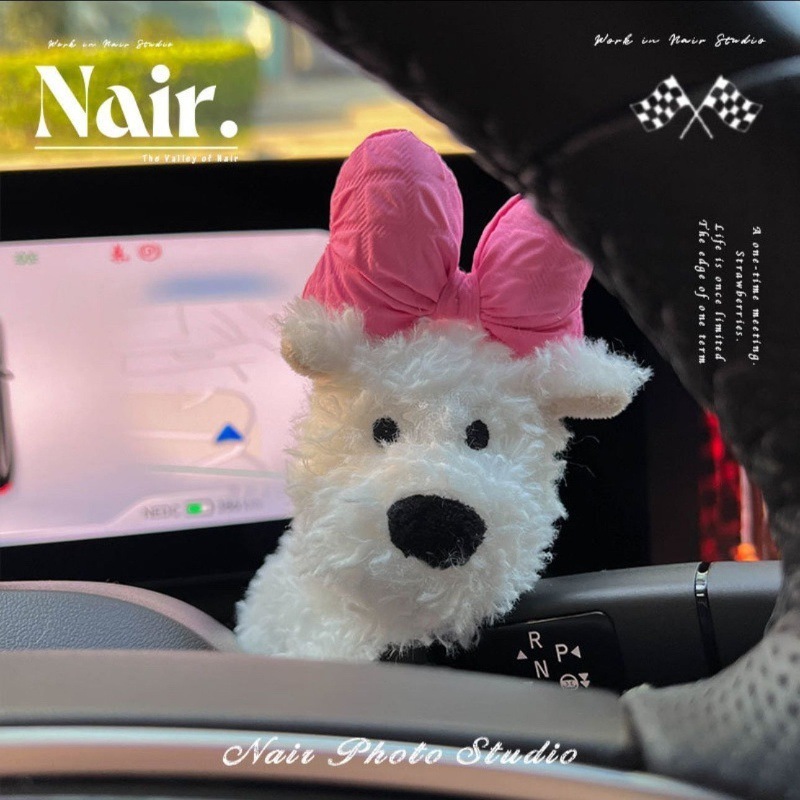 西高地のぬいぐるみの子犬の車は装飾品の車のワイパーの回転ランプの装飾の女子学生の新車のプレゼントを防ぎます。|undefined
