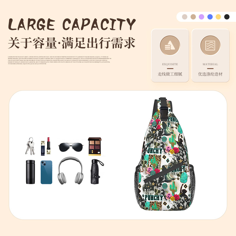 Bolso de Pecho Deportivo para Hombre de Tela Diagonal para Uso Diario
