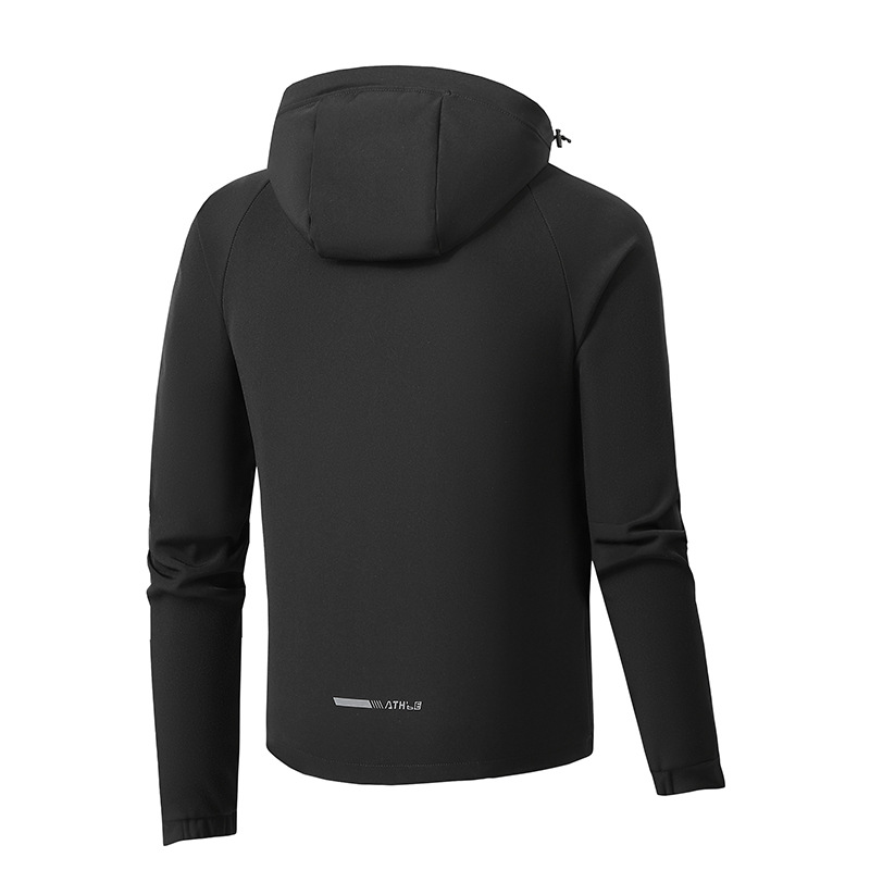 2024 nueva primavera de cuatro lados elástico de cáscara suave casual todo-Partido deportes suéter superior chaqueta con capucha de los hombres al por mayor