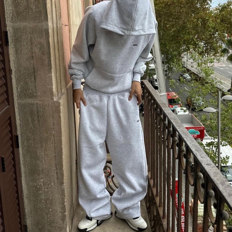 central cee同款6PM Tracksuit刺绣连帽卫衣欧美嘻哈宽松运动外套|undefined