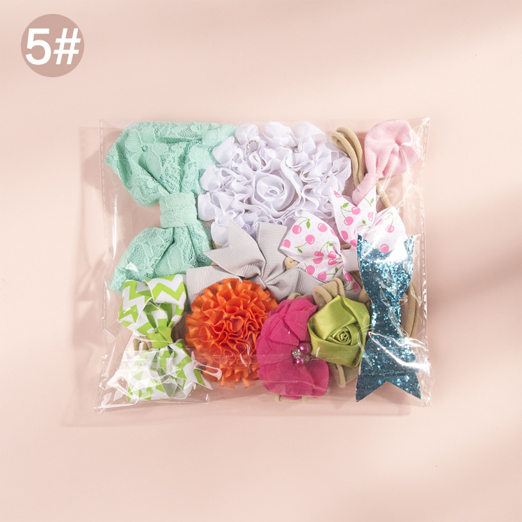 Children's Nylon Bow Headband Set display picture 36