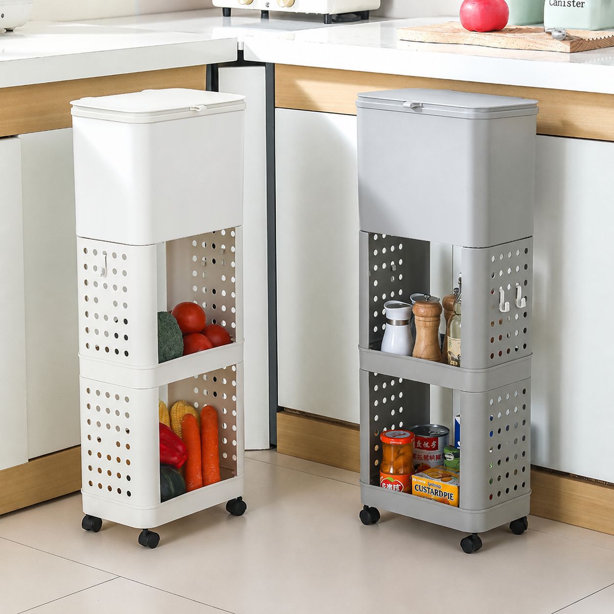 Kitchen garbage high models of high -model mobile large -capacity…