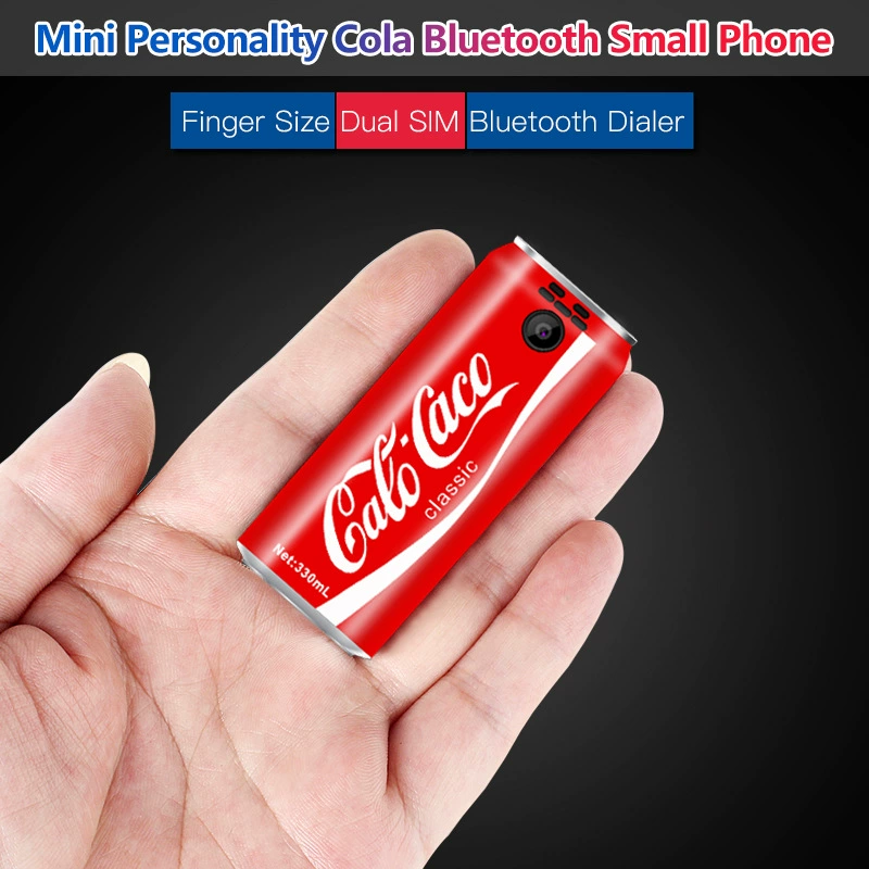 Mini mobile phone Cola, compact Bluetooth small phone for kids & elderly, dual SIM