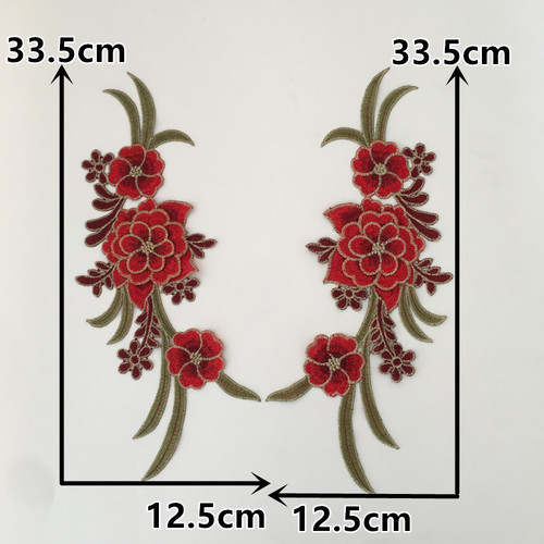 Three-dimensional water-soluble polyester embroidery colorful embroidery thread blank floral DIY sewing decoration matching clothing accessories