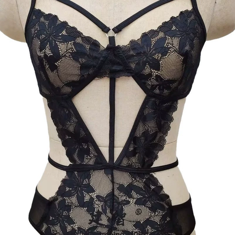 (Cross-border trading), black bodysuit, lace sexy set, underwear, Amazon, wholesale
