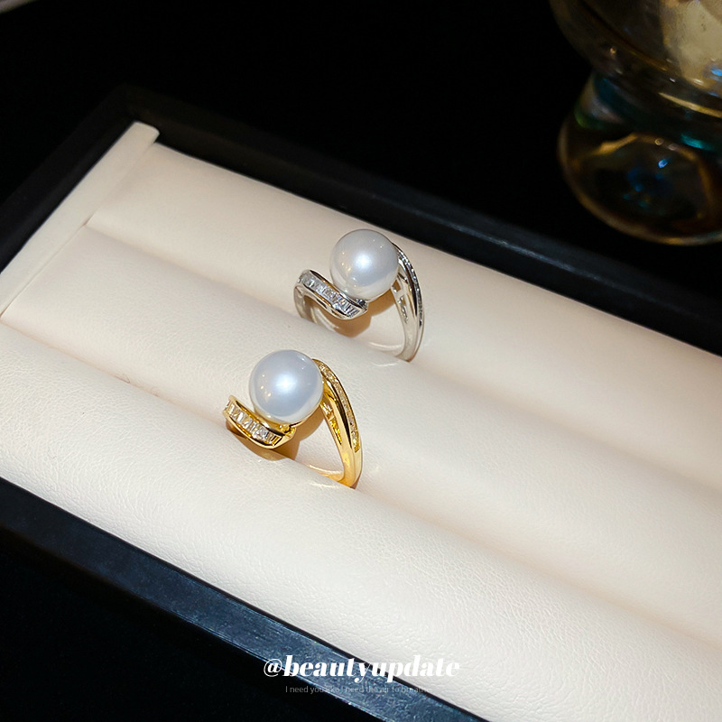 Echter, vergoldeter, offener Ring mit Zirkonia in Schlangenform für Damen, einzigartiger, modischer und individueller Zeigefingerring._voghion.com