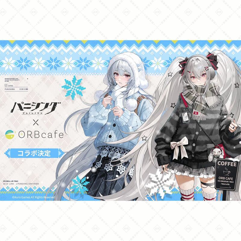 Warframe Six-Year Anniversary Collaboration Orbcafe Coffee Merchandise Luna Liv Custom High-Quality Standee