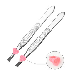 Stainless steel mirror hair plucking, flat and oblique eyebrow tweezers, eyebrow trimming clips, beauty clips, makeup tools