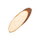 Log piece oblique wood piece handmade diy painting graffiti annual ring oval piece pine piece door number pendant manufacturers wholesale