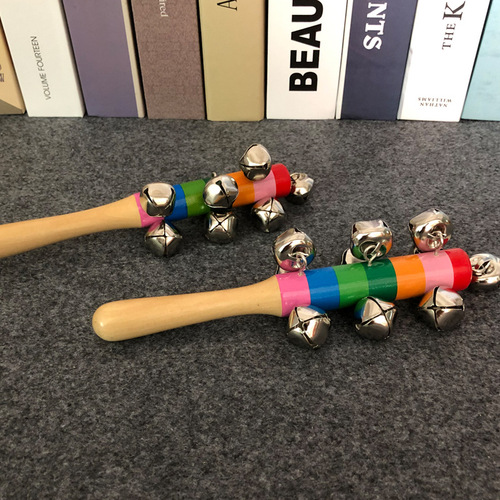 Cross rattle musical instrument baby ring handbell baby 0-1 years old wholesale children's music educational early education toys