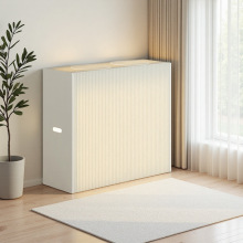 纸质发光展台折叠展示台半圆中岛台饰品化妆品带灯纸质展示桌