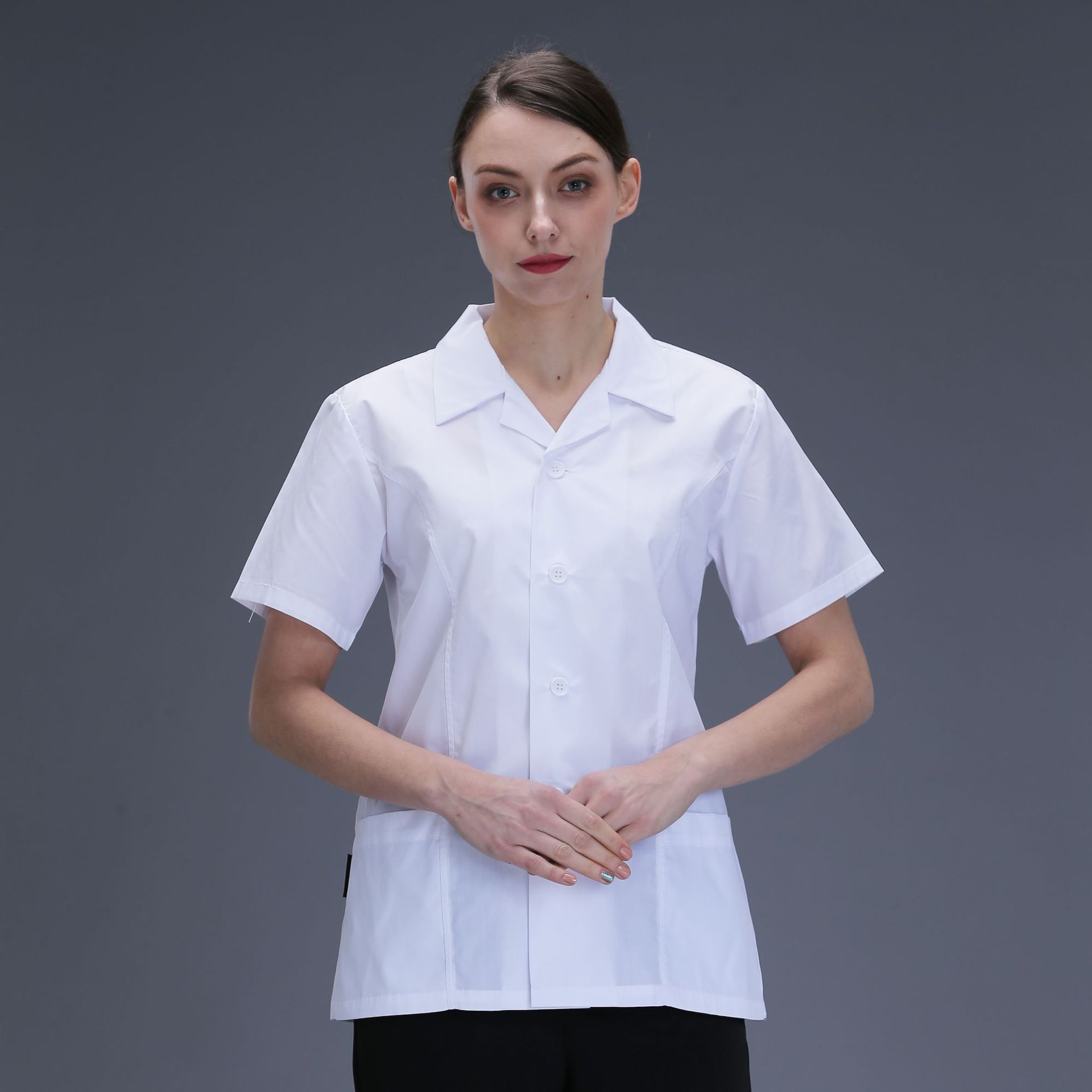 Ropa de chef Hombre Manga larga Blanco Transpirable Logotipo Bordado Comedor Hotel Tooling Comedor Chef Ropa de trabajo