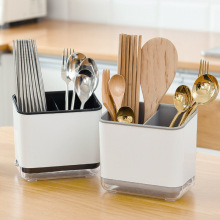放筷子收纳盒沥水筷子笼家用厨房台面快子筷子筒餐具筷勺子收纳盒