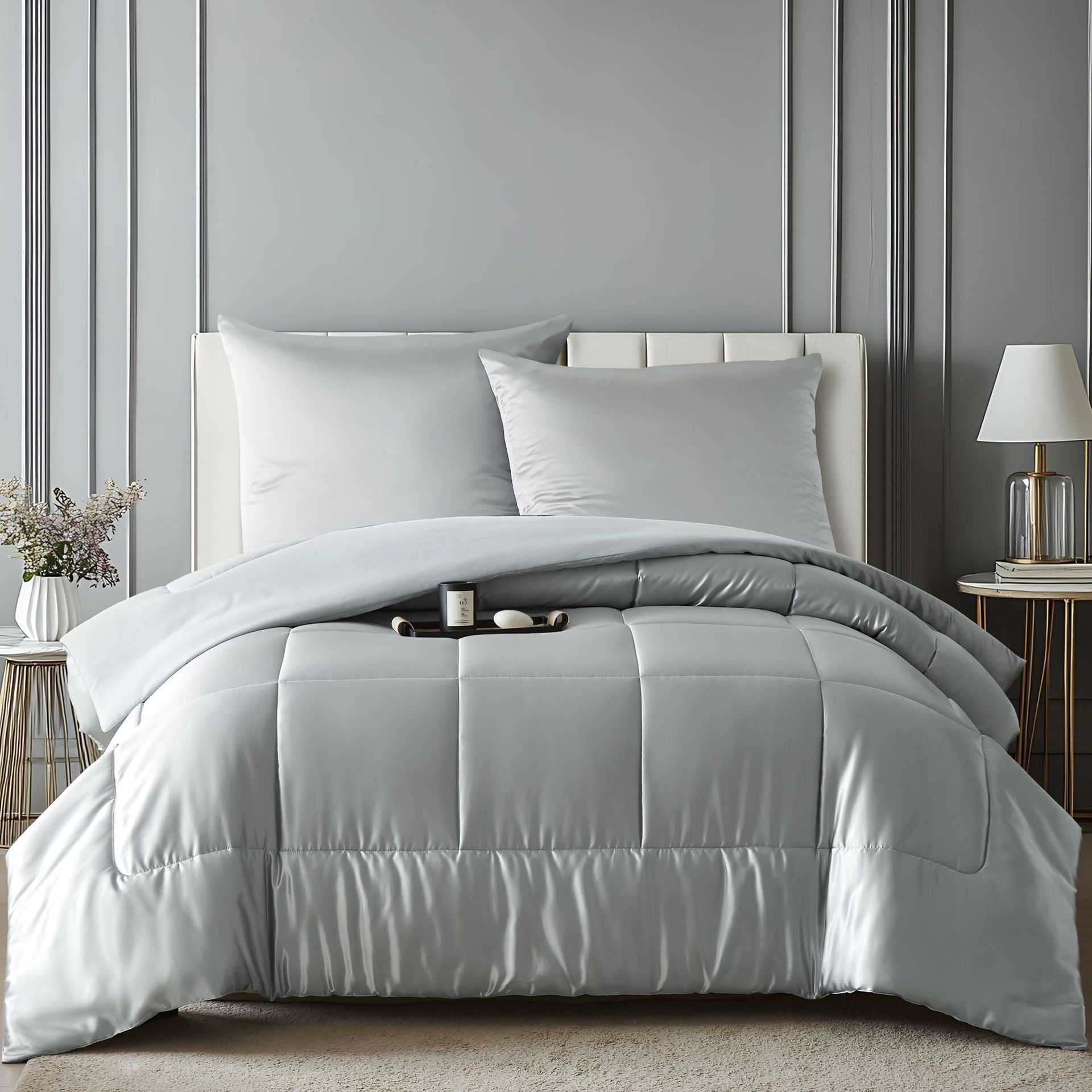 Duvet cover, pillowcase, set, for import, 3 piece set