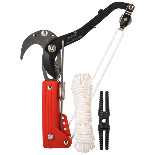 High-altitude pruning tool garden shears, high branch cutter, large opening iron pulley, chestnut tree, fruit tree pruning tool
