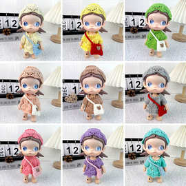 zsiga嘎子姐娃衣向往之处玩偶衣服多巴胺彩色针织毛衣连衣裙套装