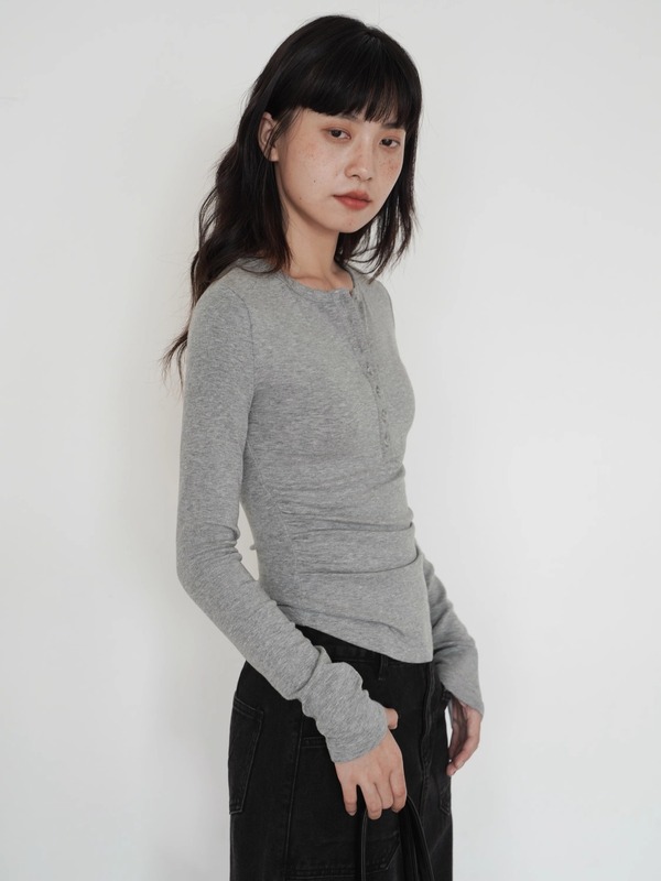 2828# EIGHTHMONTH 黑色修身长袖T恤秋季新款显瘦上衣打底衫|undefined
