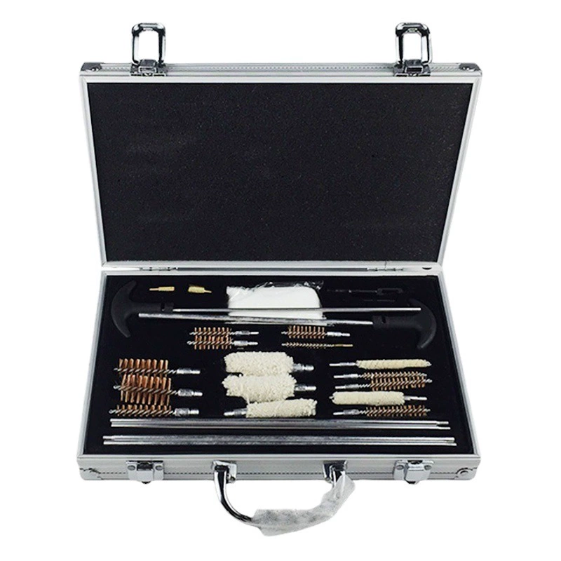 AliExpress Amazon eaby горячая Распродажа алюминиевая коробка из алюминиевого сплава двойная ручка трубка щетка хлопковая щетка проволочная щетка комбинированный инструмент для очистки