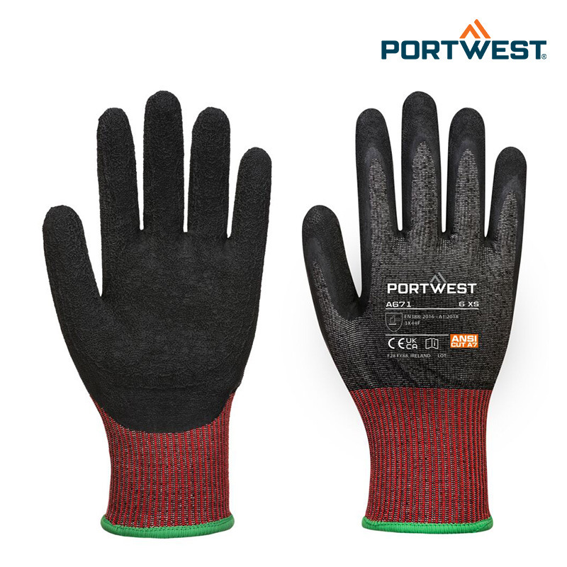 PORTWEST/波伟斯特 A671 CT200 AHR13丁腈涂层防切割手套