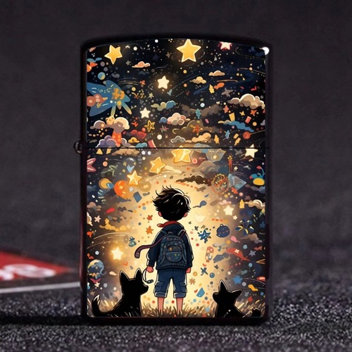 SUP trendy brand lighter creative copywriting quality kerosene windproof lighter metal shell supports drop shipping