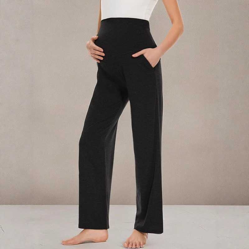 7066 Cross-Border Maternity Pants European and American Wide-Leg Pants High-Waist Belly Support Pants Autumn Straight Pants Outer Wear Casual Pants Loose Pants 7066 Cross-Border Maternity Pants European and American Wide-Leg Pants High-Waist Belly Support Pants Autumn Straight Pants Outer Wear Casual Pants Loose Pants