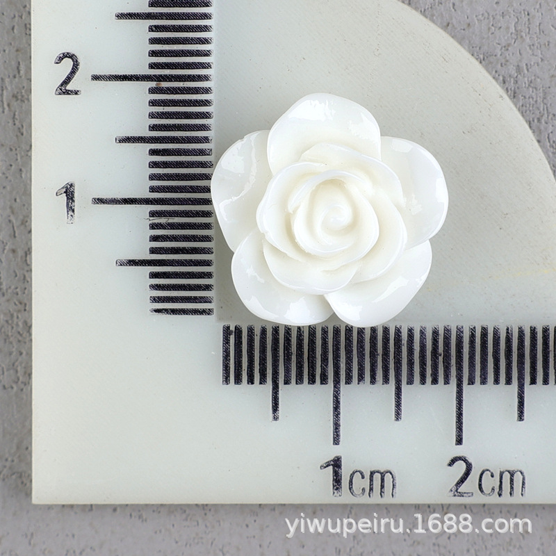 バラの花の樹脂の部品の髪飾りのbbクリップの材料のDIYクリームの携帯のケースの穴の靴のDIYの花