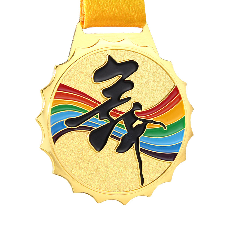 Diseño de medallas de danza Campeones de Juegos Olímpicos Metal Listado Fabricación de medallas de honor Recuerdo Ballet Latino