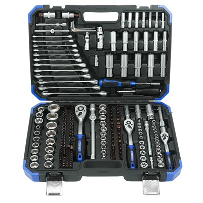 Mühərrik tənzimləmə alətləri Set Sleeve Wrench Ratchet - high-end-crv-216-piece-frosted-sleeve-set-with-big-flying