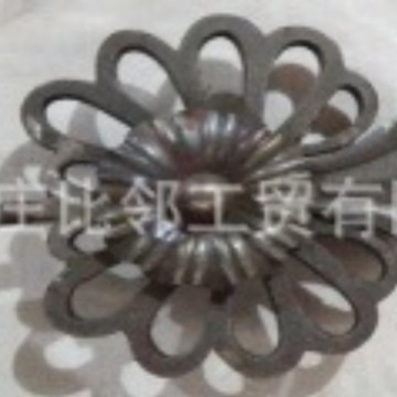 河北外贸工厂锻造铁艺配件  锻打花叶 水仙花叶