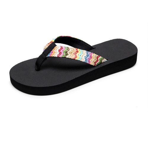 European foreign trade summer person's sandals for women, slope-heeled sandals, beach slippers, soft soles, sandals for women to wear in summer, beach shoes