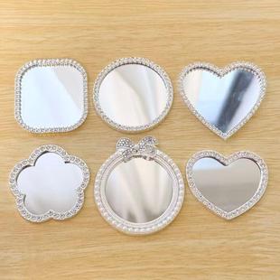 New fashion love Mickey head mirror DIY mobile phone shell accessories makeup makeup mini mirror wholesale