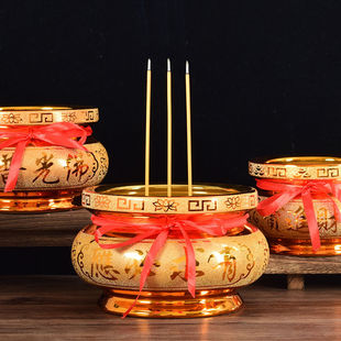 Ceramic Sands Incense Burners for Home Use for Buddha Light and Light Burning Incense Burning Burners for Buddha Hall Jin Jie Qi