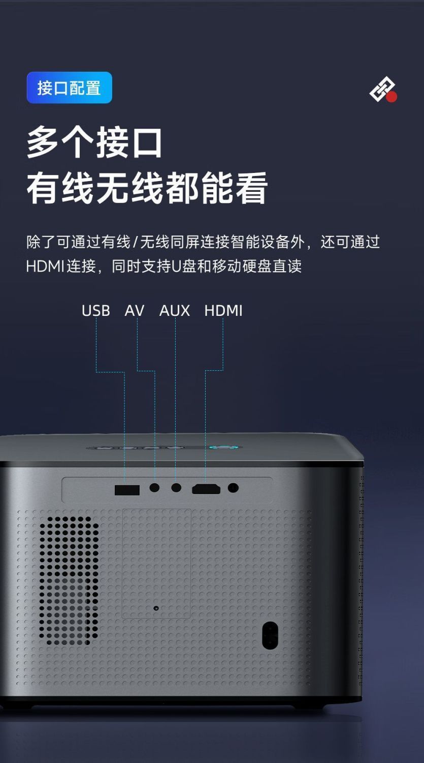 X228 Bin Yuan Telefon İmparatoru Projeksiyon Cihazı Yüksek Çözünürlüklü Gündüz Ev Konferans Sınıf Misafirhanesi Otel Beyaz Duvar Doğrudan Projeksiyon Makinesi