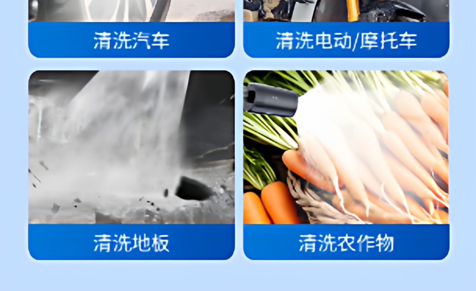 Wireless car washer mini high-pressure water gun foldable handheld household mini electric new model cleaning machine with powerful pressure boost