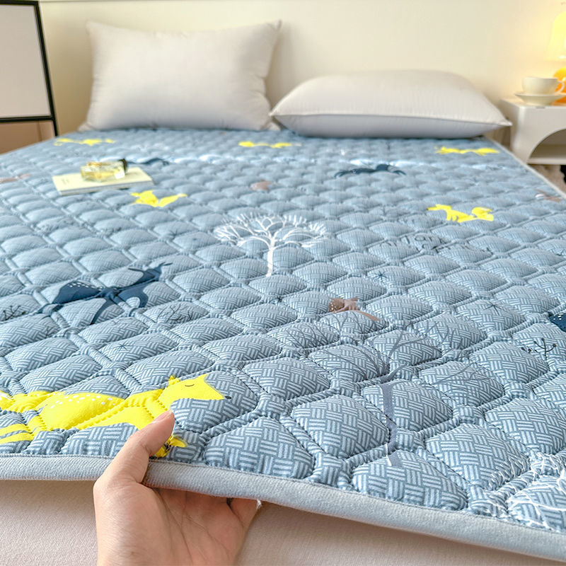 Quilted Bed Pad, Thickeneded Mattress Cushion, Home Bedroom Mattress Pad, Dormitory Student Single Pad, Quilted Bed Bottom