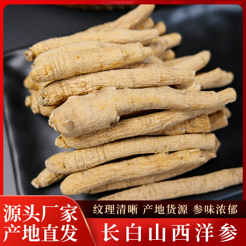 Dried American Ginseng Root Segments from Changbai Mountain for Decoction Soup and Wine Soaking quality and texture