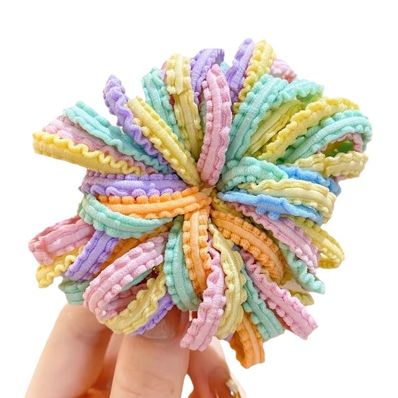 Cabello de niños banda de goma anillo de cabello de cabello de cabello de niña no daña cabello de niña banda de cabello de cabello de cabello de cabello