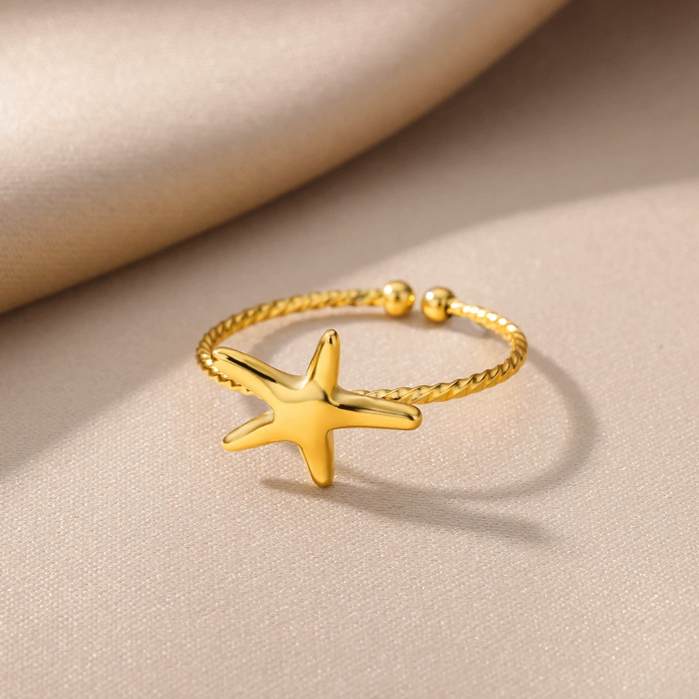 Ring stainless steel, accessory, for import, 750 sample gold