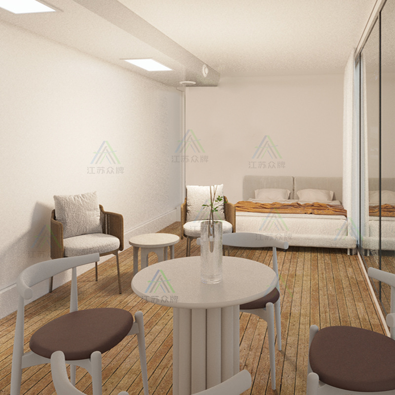 Space Capsula Mobile B & B Habitación con cielo estrellado Villa al aire libre Camping Apple Cabina móvil Oficina Residente Sala de sol