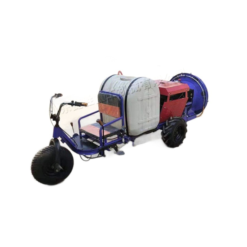 Camiones de medicina eléctricos de tres ruedas, pequeños equipos de pulverización y fertilización de tierras agrícolas, jardín de campo, silvicultura, rociador ecológico