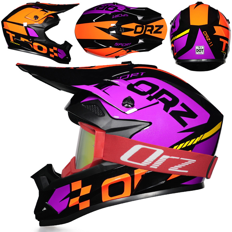 Nuevo casco de ciclismo Off-Road Orz, casco de rally para hombres y mujeres, casco todoterreno transpirable de carreras ADV de talla grande