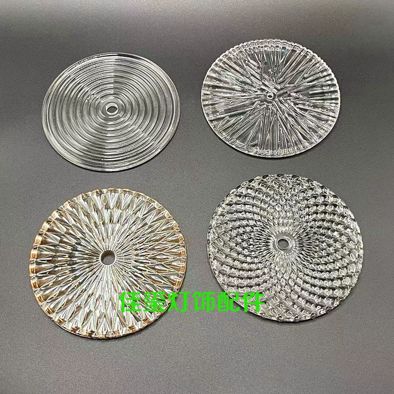 Легкая роскошная хрустальная люстра, потолочный светильник, настенный светильник, осветительные аксессуары, круглая стеклянная деталь, крышка лампы, стеклянные аксессуары