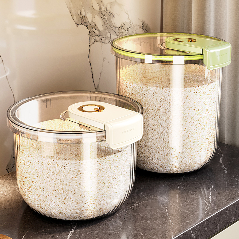 Household Flour Bucket: Specialized Container for Storing Flour—Airtight, Moisture-Proof, Insect-Resistant Storage Jar Perfect for Rice and Other Grains