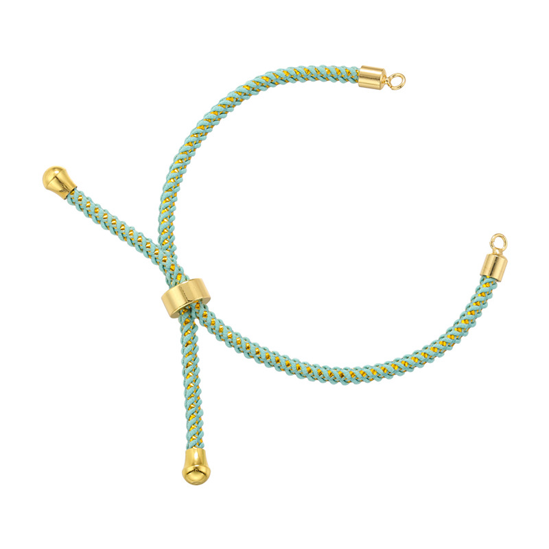 5g Weight Rope Jewelry Making Type Bracelets Classification 1 Piece Quantity rope, Brass Material Geometric Pattern Knitting Design Simple Style Style 1 Piece Simple Style Geometric Rope Brass Knitting Rope Jewelry Accessories 8