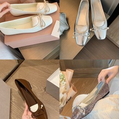 葡萄媽studiolee麗茲小姐~優雅小尖頭一字蝴蝶結後空細跟高跟鞋女